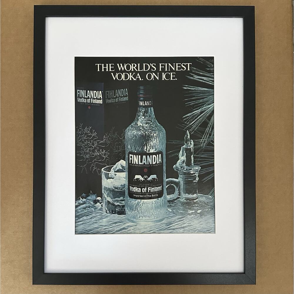 1984 Finlandia Vodka 11x14 Framed ORIGINAL Vintage Advertisement
